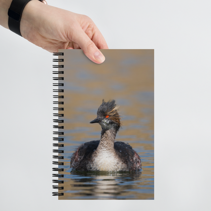 Eered Grebe Spiral notebook