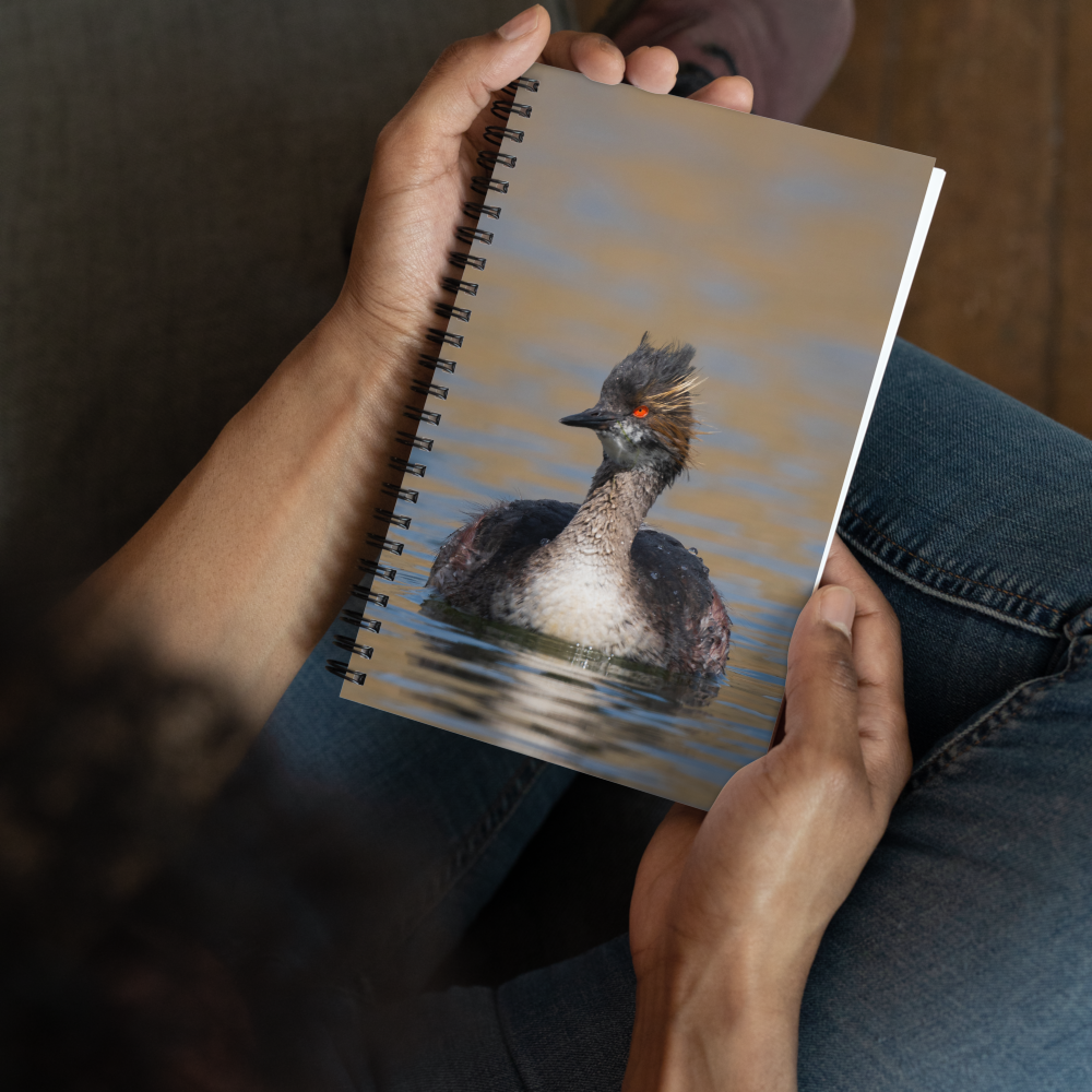 Eered Grebe Spiral notebook