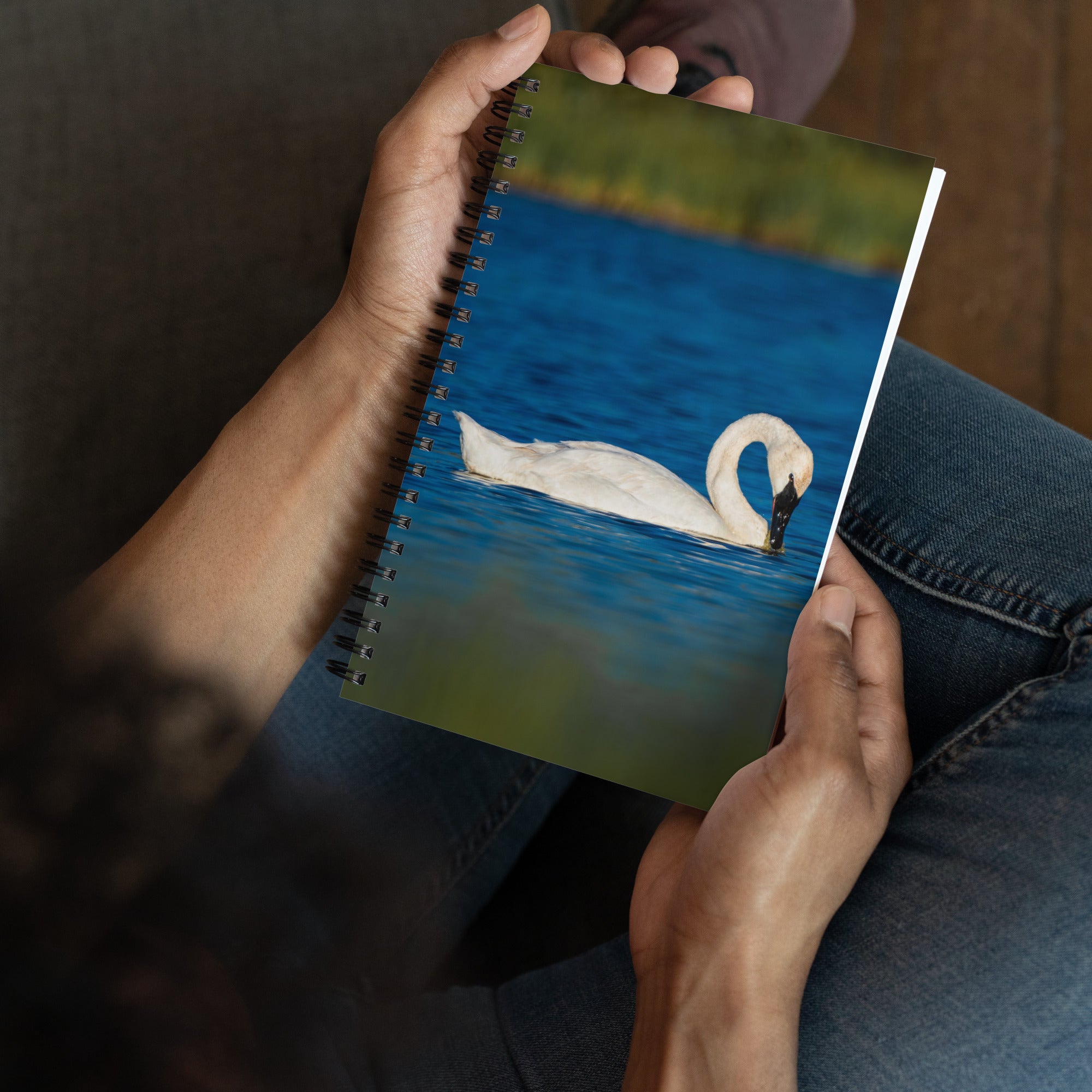 Swan Spiral notebook