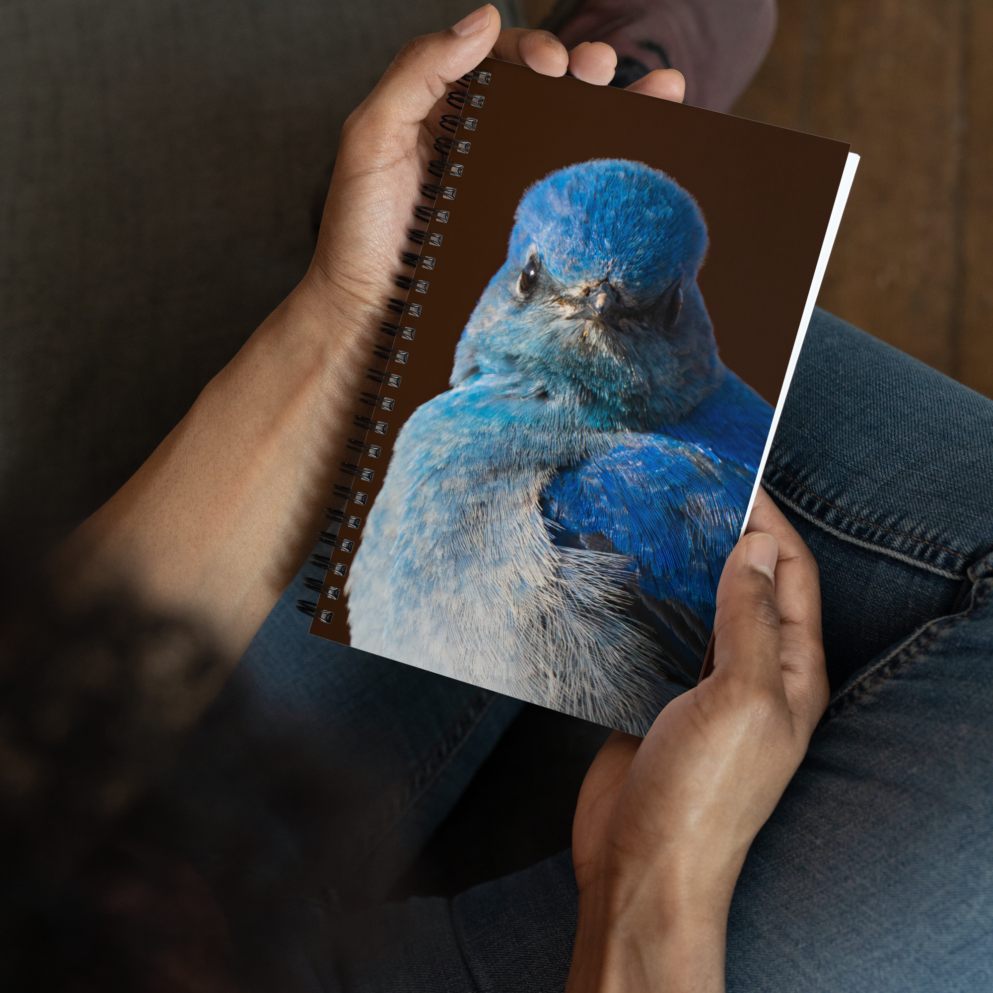 Mountain Bluebird Spiral notebook