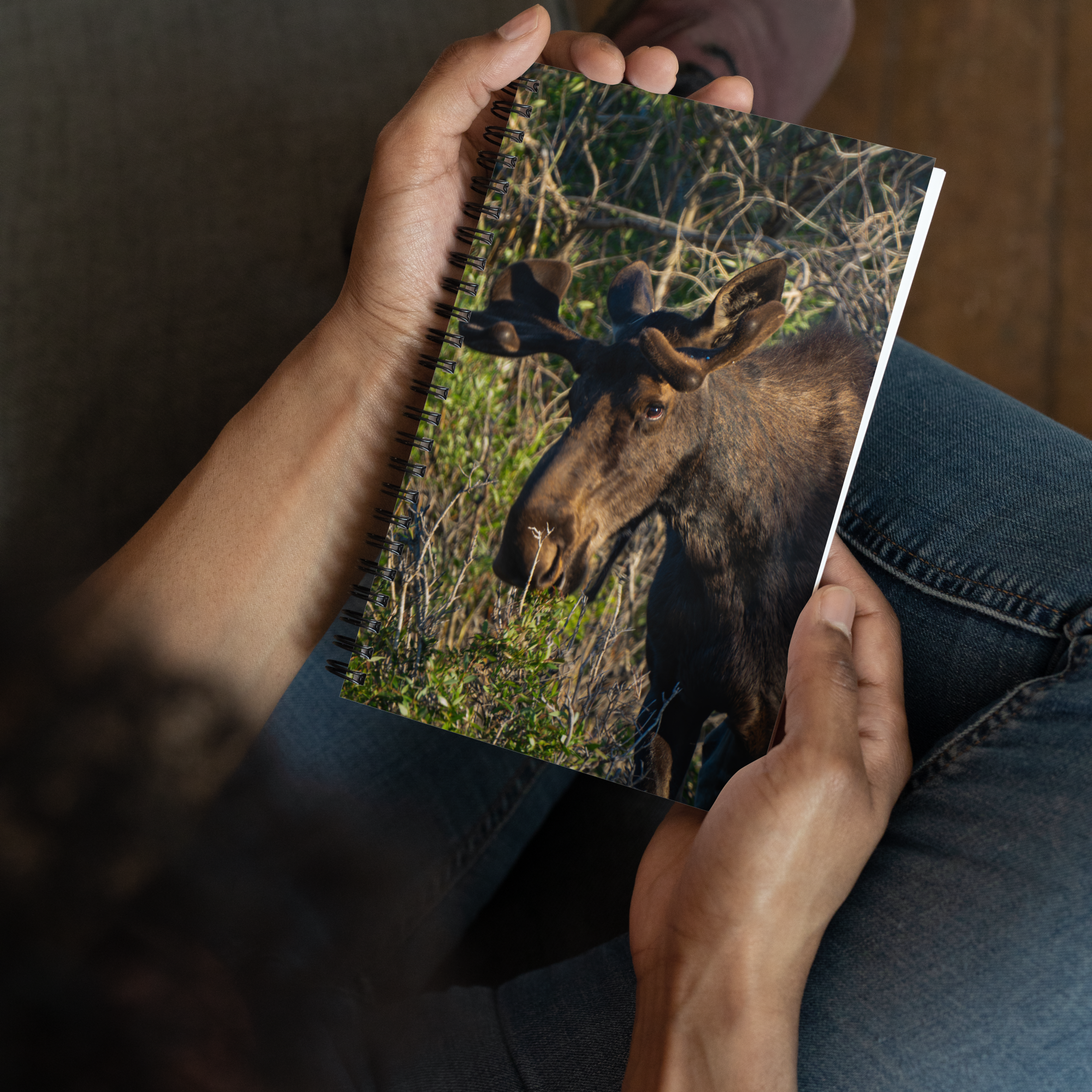 Moose Spiral notebook