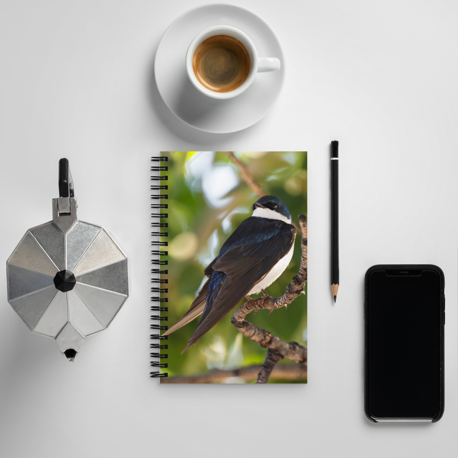 Tree Swallow Spiral notebook