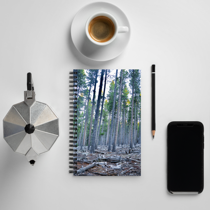 Wyoming in the fall Spiral notebook