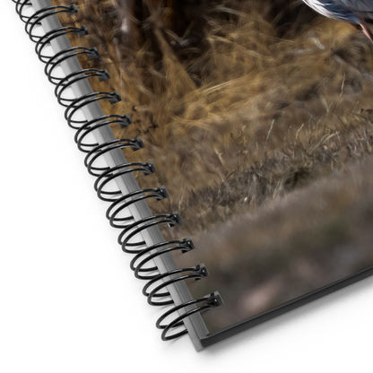 Blue Heron Spiral notebook