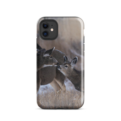 Mamma Deer Kissing Baby Deer Tough Case for iPhone®