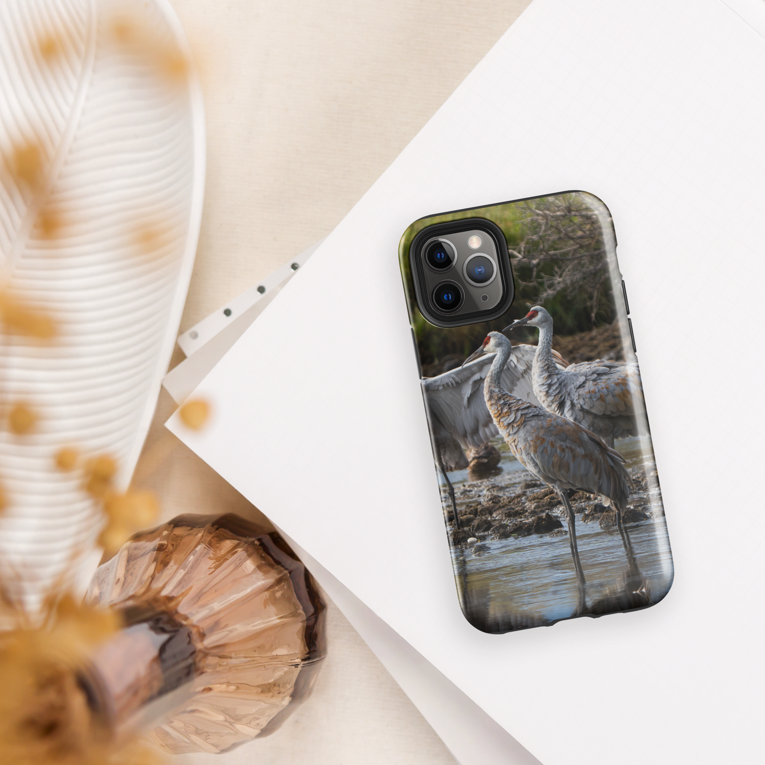 iPhone Cover &amp; Sndhill Cranes  — Carry the Wild With You