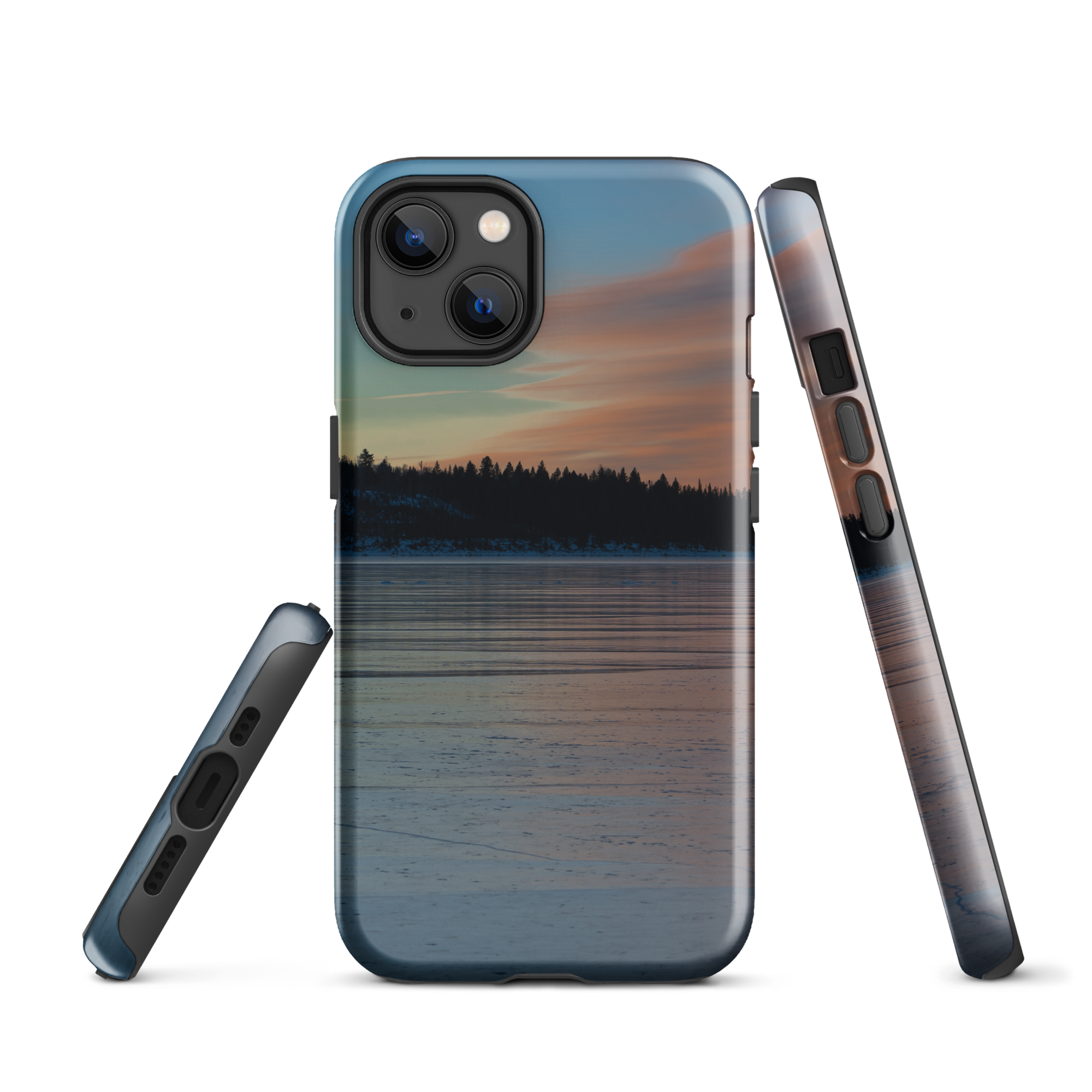 :Winter Light at New Fork Lake: Protect Your iPhone with a Touch of Frosted Beauty