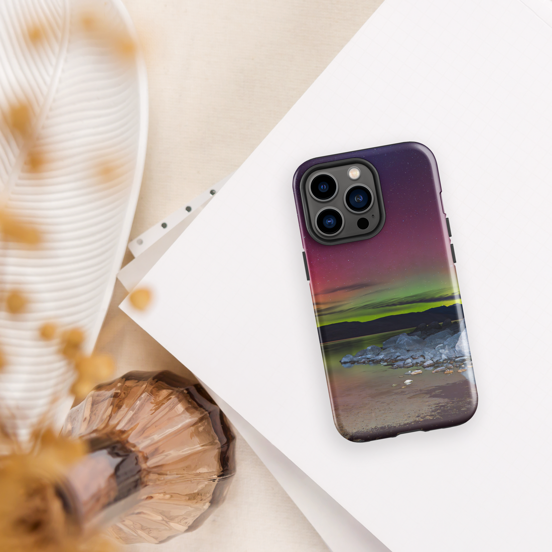 iPhone Cover &amp; Northern Lights: Carry the Night With You