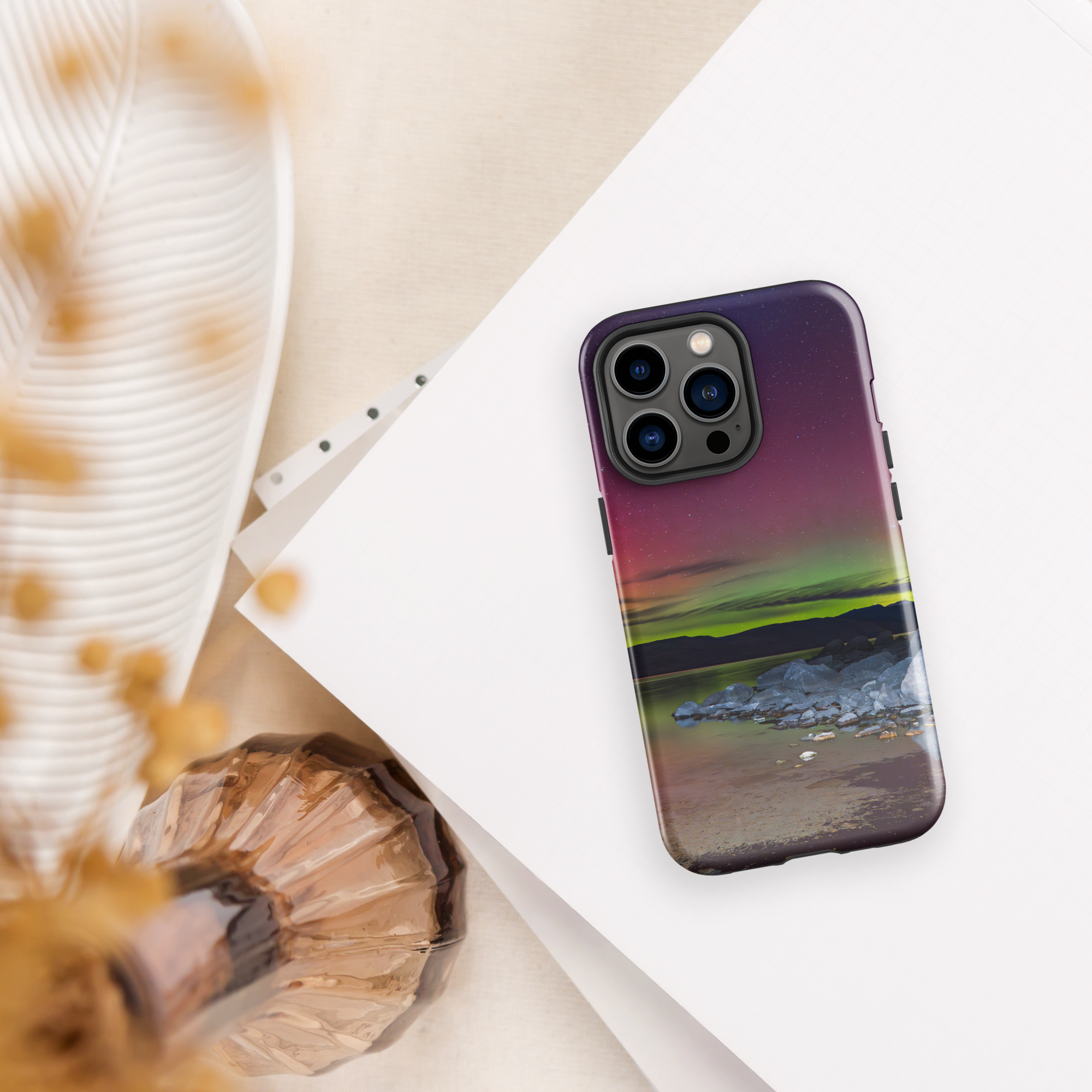 iPhone Cover &amp; Northern Lights: Carry the Night With You