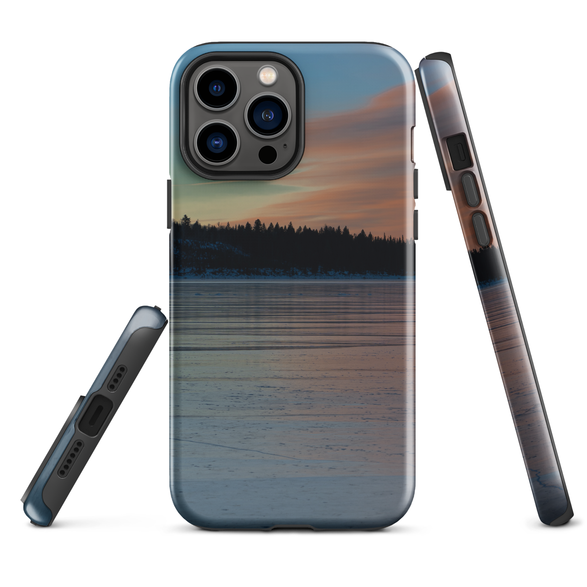 :Winter Light at New Fork Lake: Protect Your iPhone with a Touch of Frosted Beauty