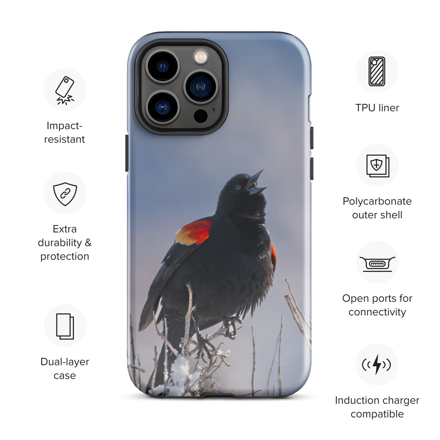 Red-winged Blackbird Return iPhone Cover