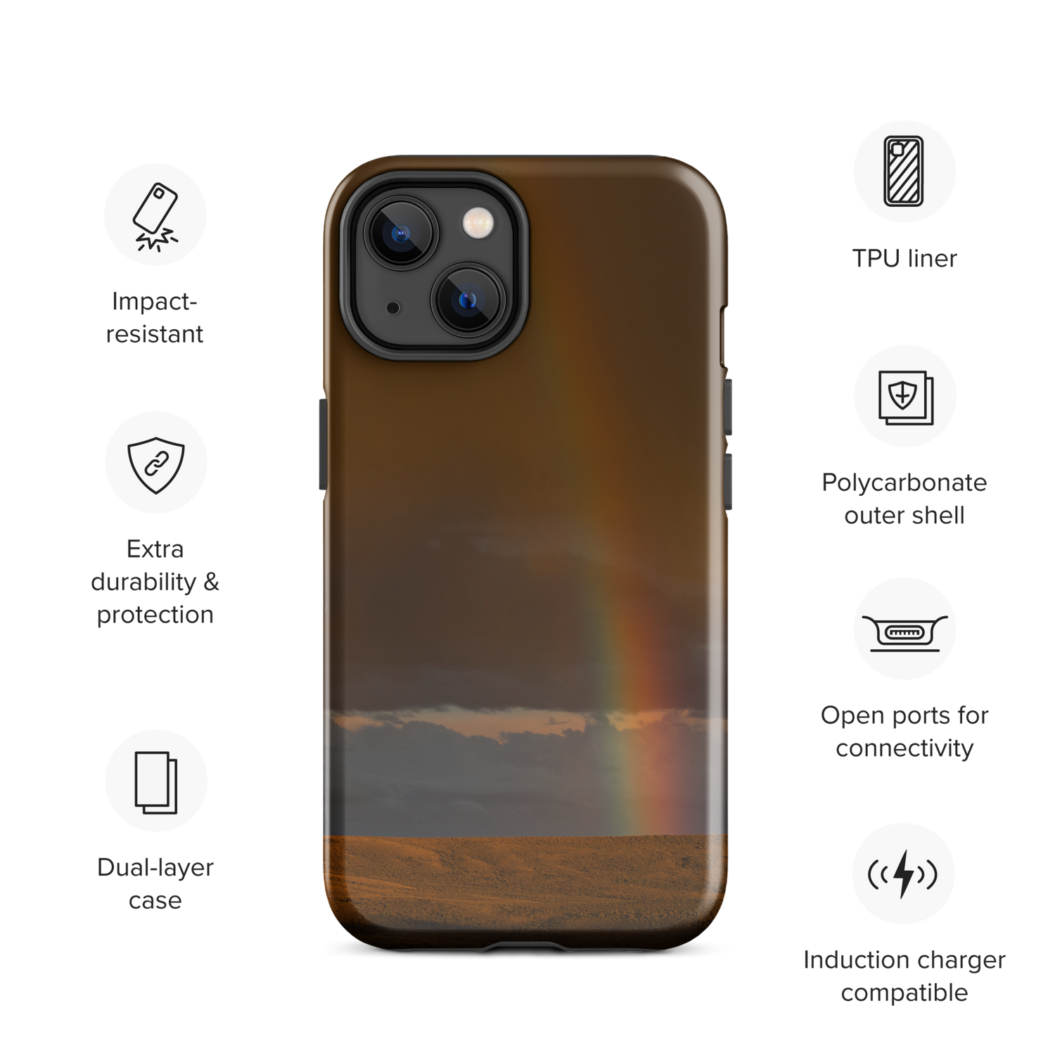 iPhone Cover and Rainbow — A Promise in the Sky