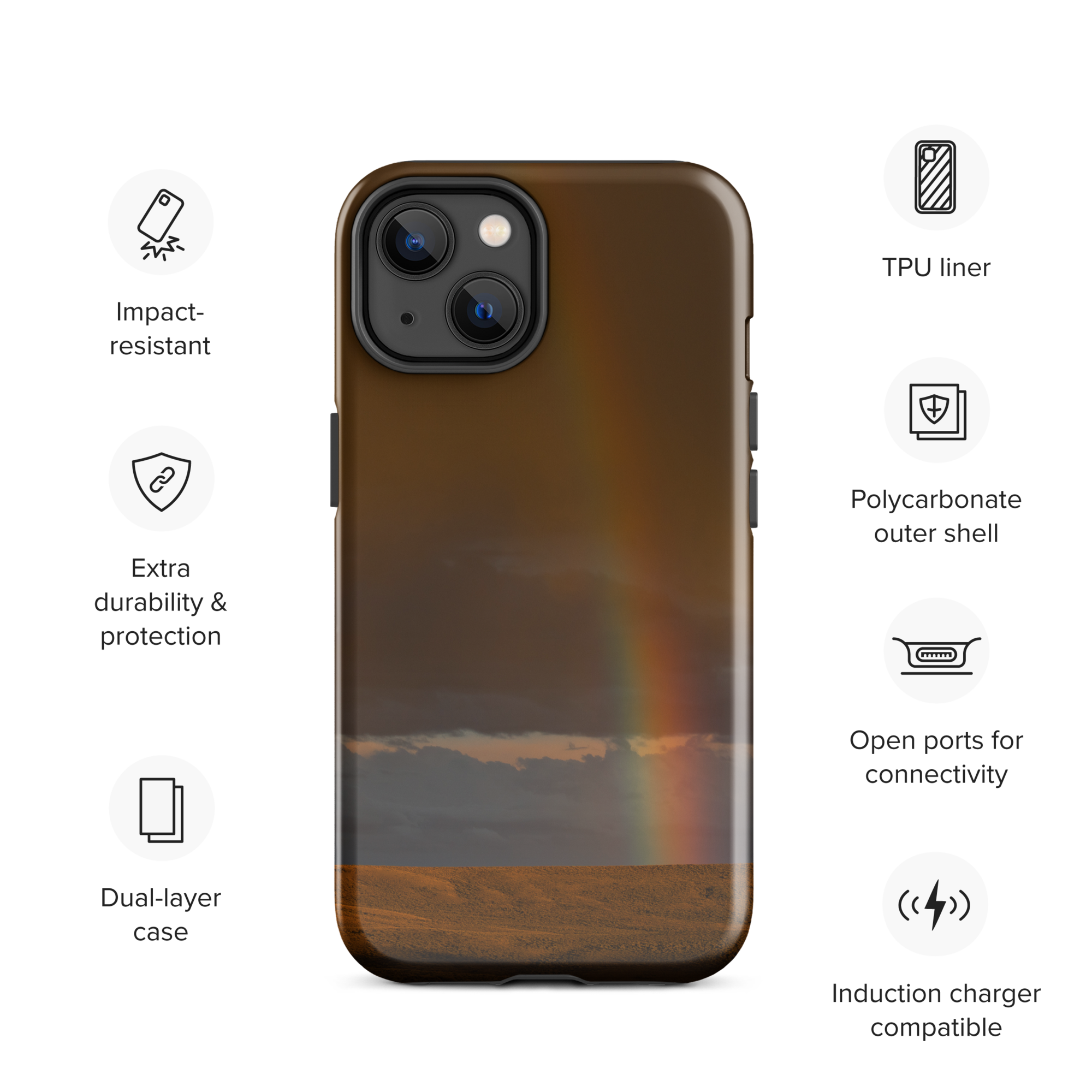 iPhone Cover and Rainbow — A Promise in the Sky