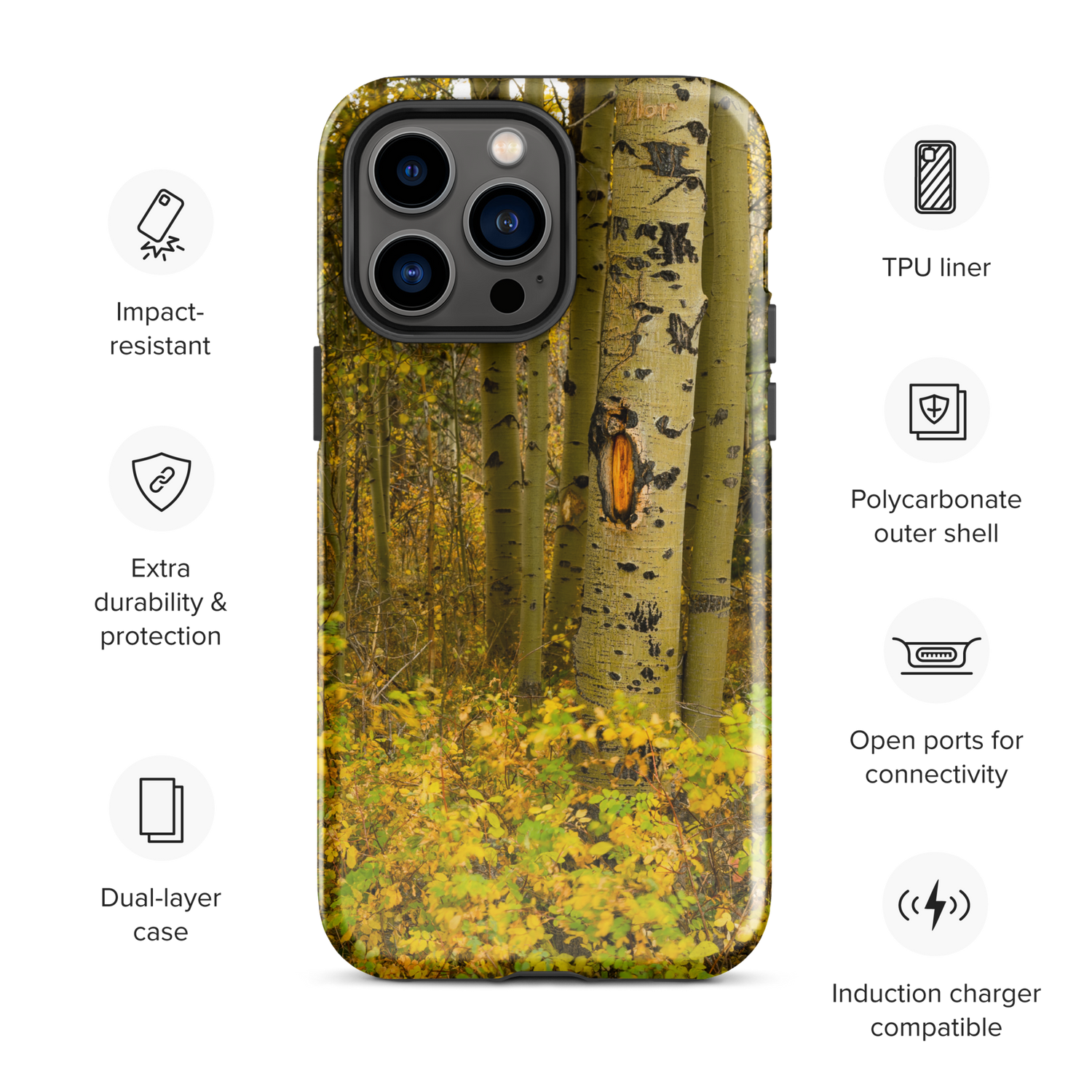 Fall Close Up Aspen Tough Case for iPhone®