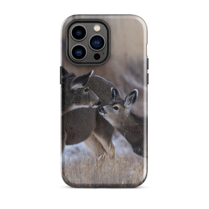 Mamma Deer Kissing Baby Deer Tough Case for iPhone®