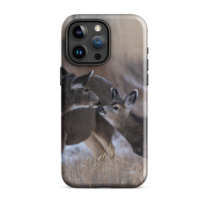 Mamma Deer Kissing Baby Deer Tough Case for iPhone®