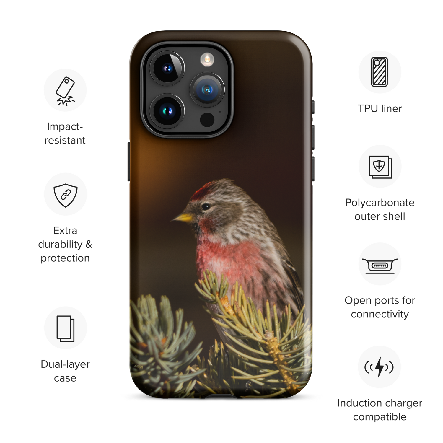 Common Redpoll Tough Case for iPhone®