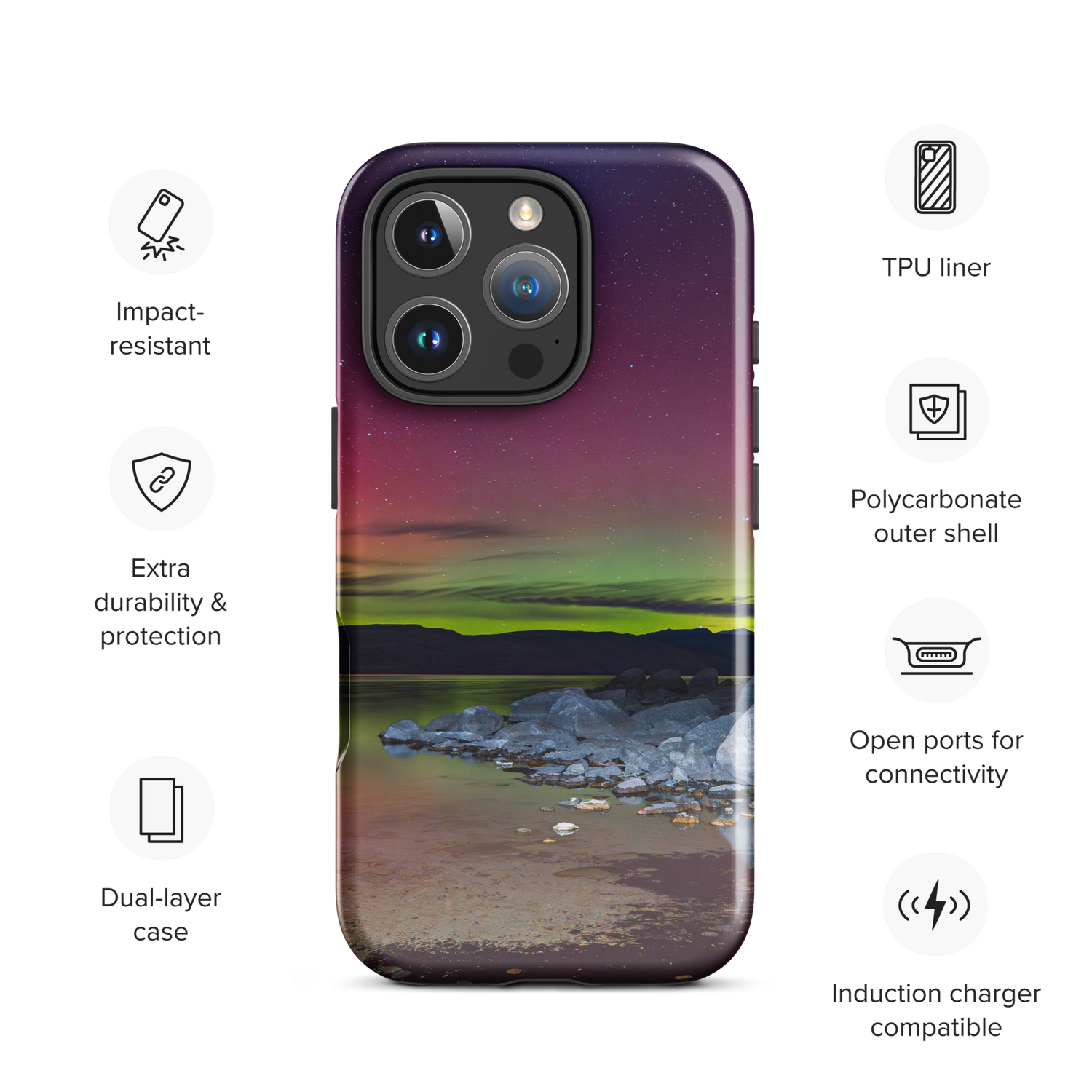 iPhone Cover &amp; Northern Lights: Carry the Night With You