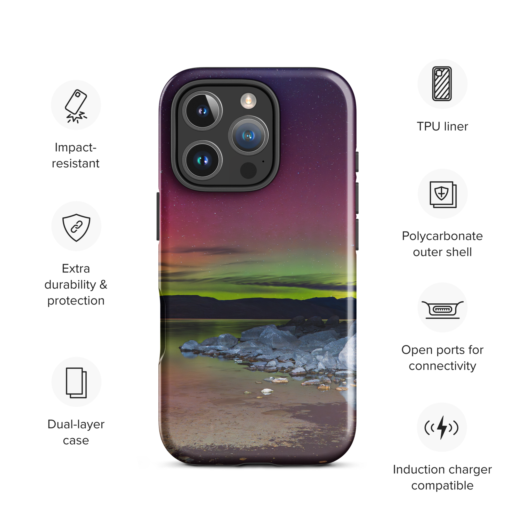 iPhone Cover &amp; Northern Lights: Carry the Night With You