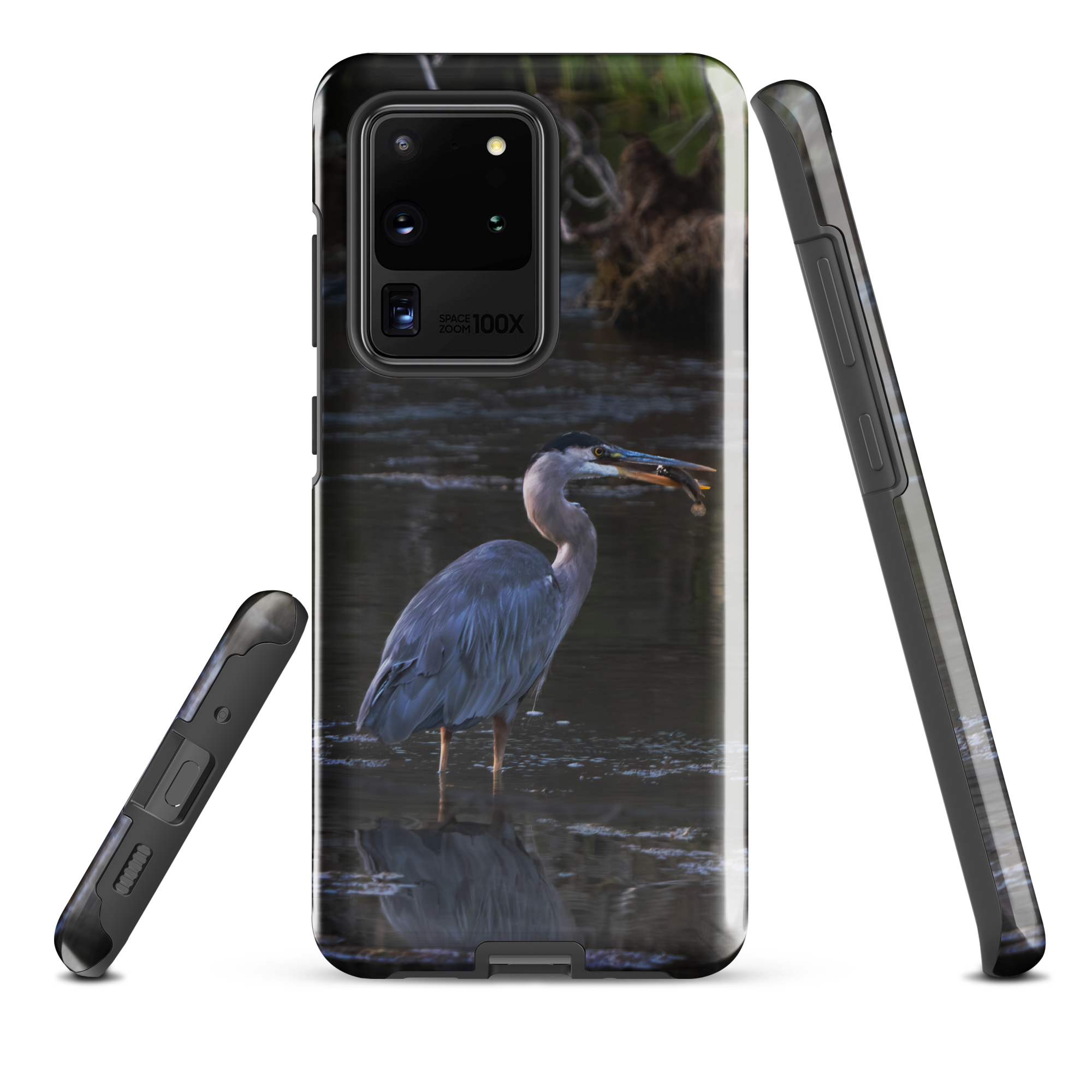 Blue Heron at sunrise — Samsung cover