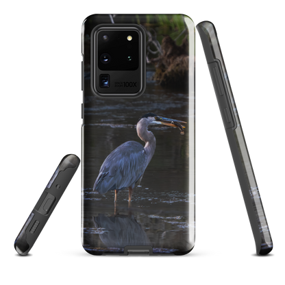 Blue Heron at sunrise — Samsung cover