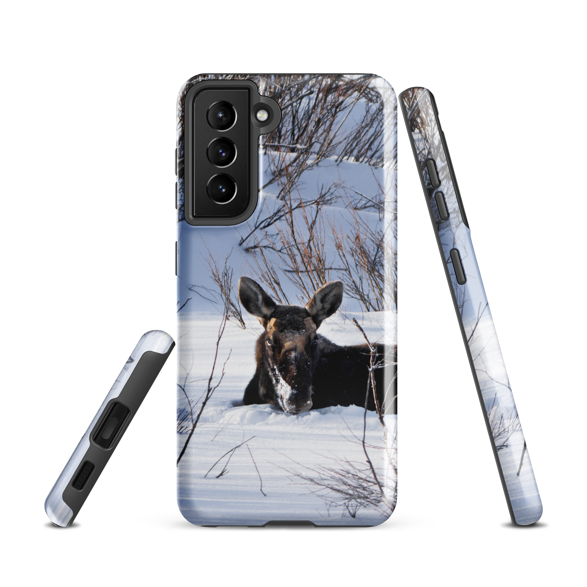 Moose Laying in the Snow Tough case for Samsung®