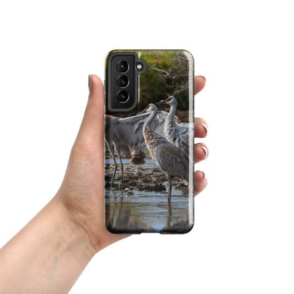 Tough case for Samsung® Sandhill Cranes  Carry the Wild With You