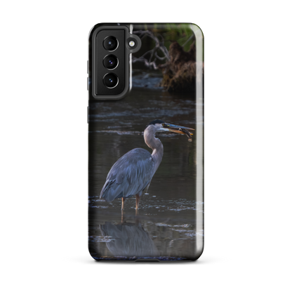 Blue Heron at sunrise — Samsung cover