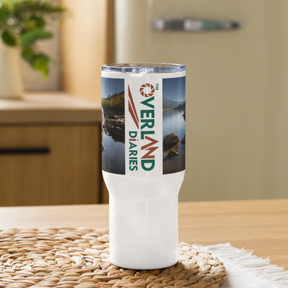 Fall Lake Scenery Travel mug With a Handle