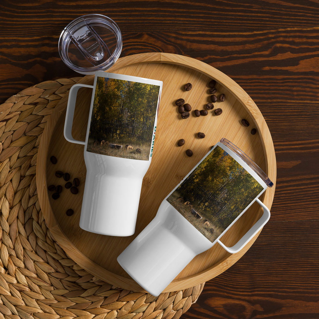 Aspens in the Fall Travel mug With a Handle