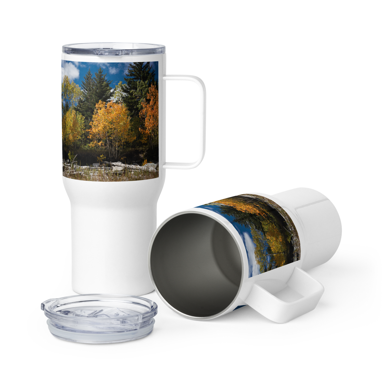 Fall in Wyoming Travel mug With a Handle