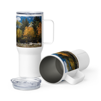 Fall in Wyoming Travel mug With a Handle