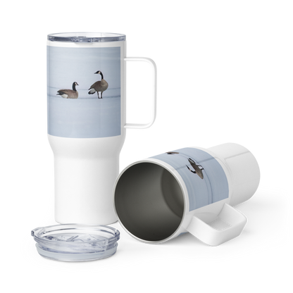 Canada Geese Travel mug with a handle