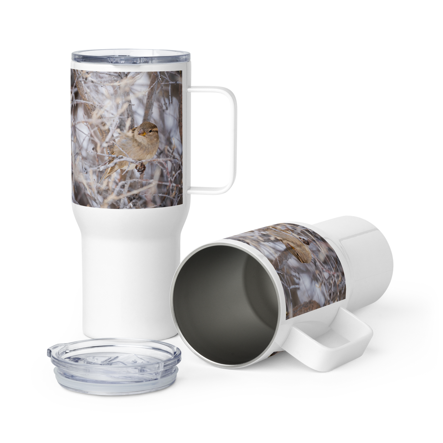 Capture Winter’s Beauty: The Travel Mug for Birdwatching and Snowy Adventures