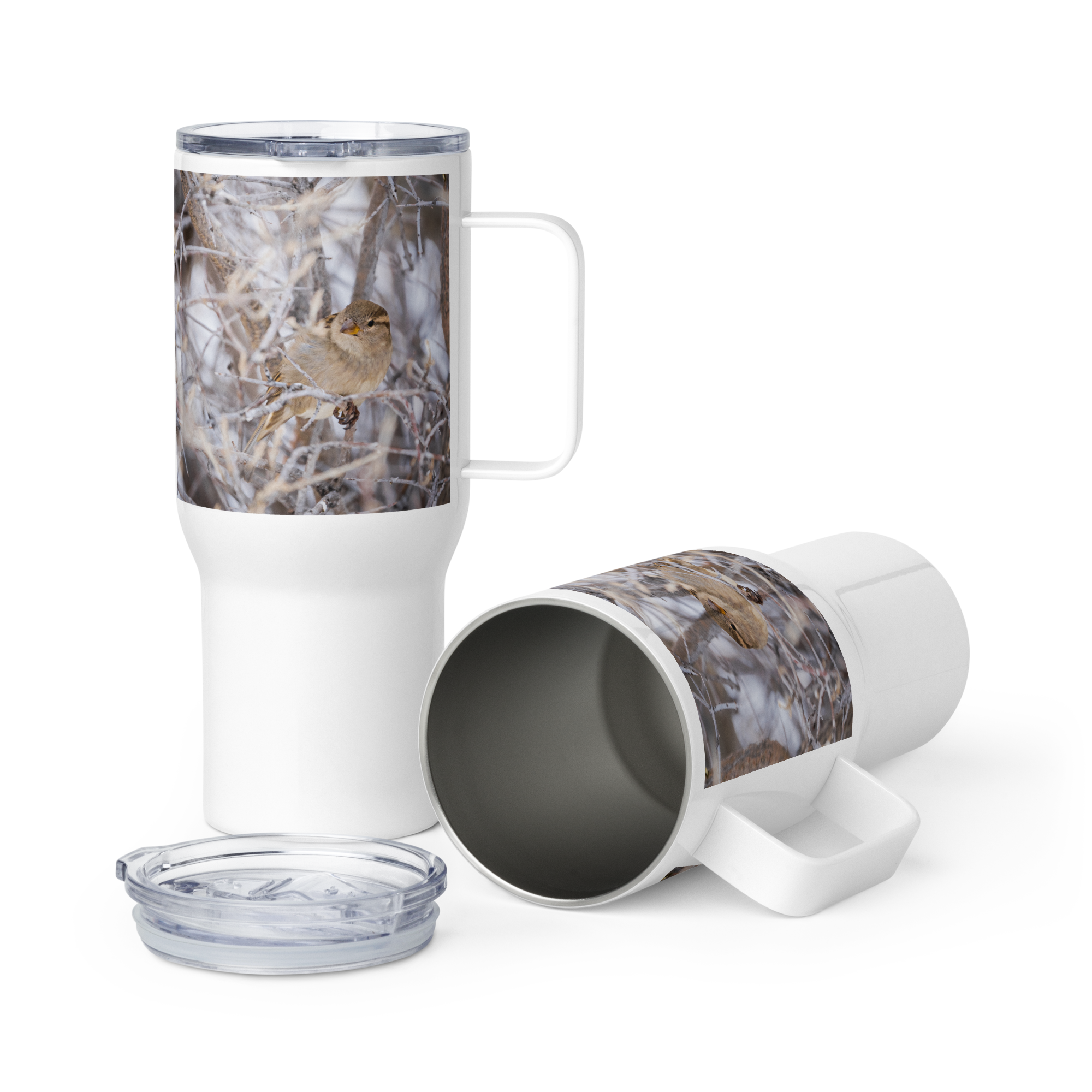 Capture Winter’s Beauty: The Travel Mug for Birdwatching and Snowy Adventures