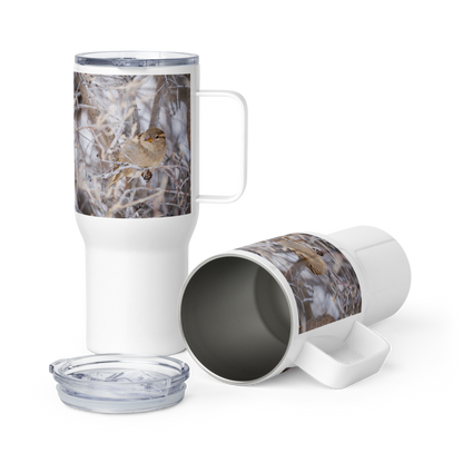 Capture Winter’s Beauty: The Travel Mug for Birdwatching and Snowy Adventures