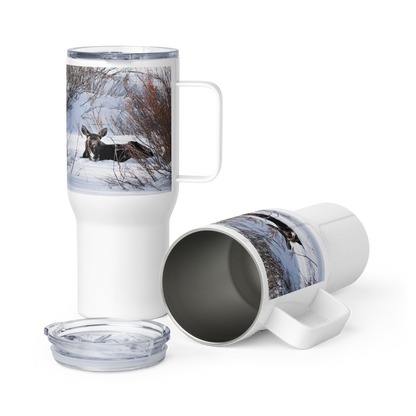 Moose Travel mug with a handle