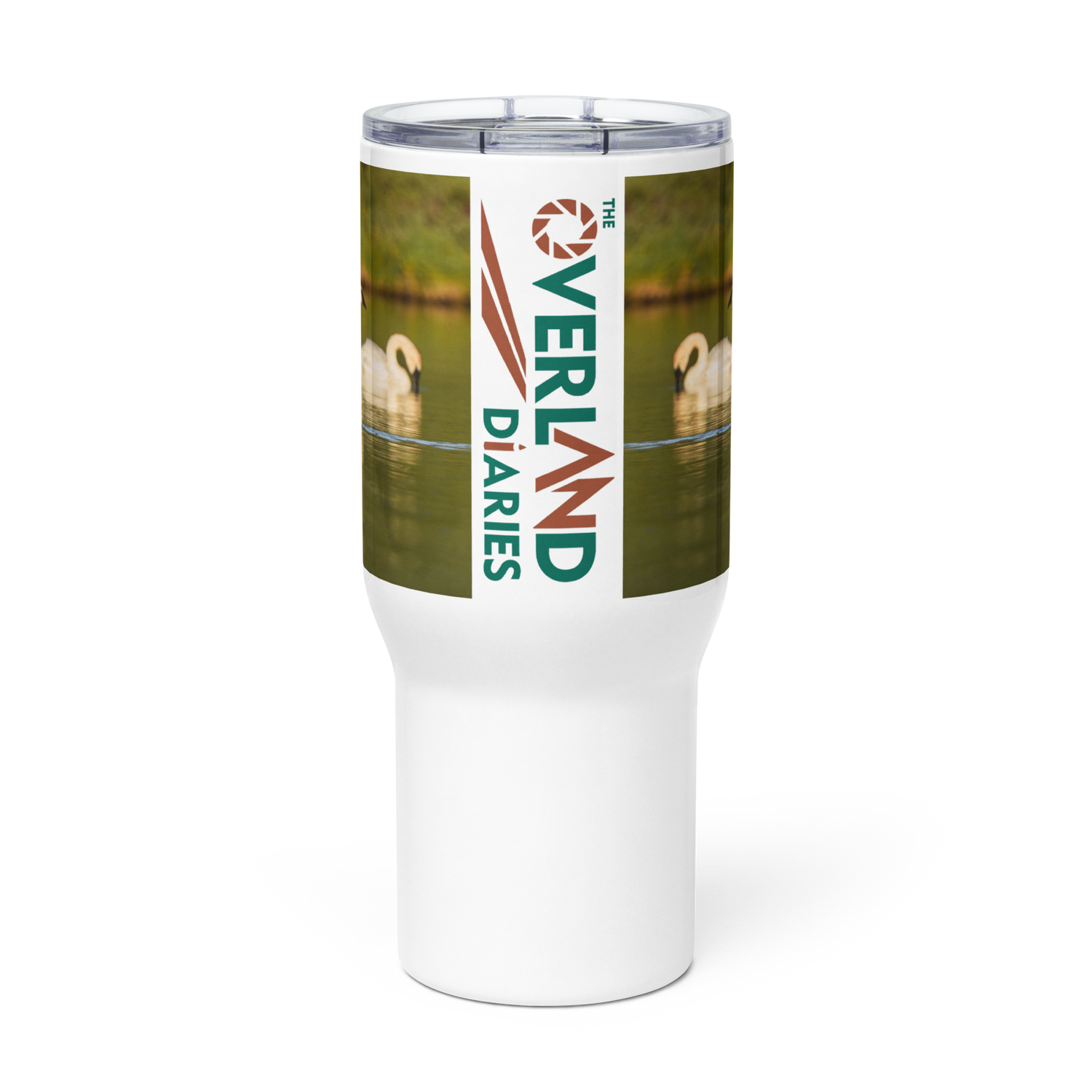 Swans Travel mug with a handle