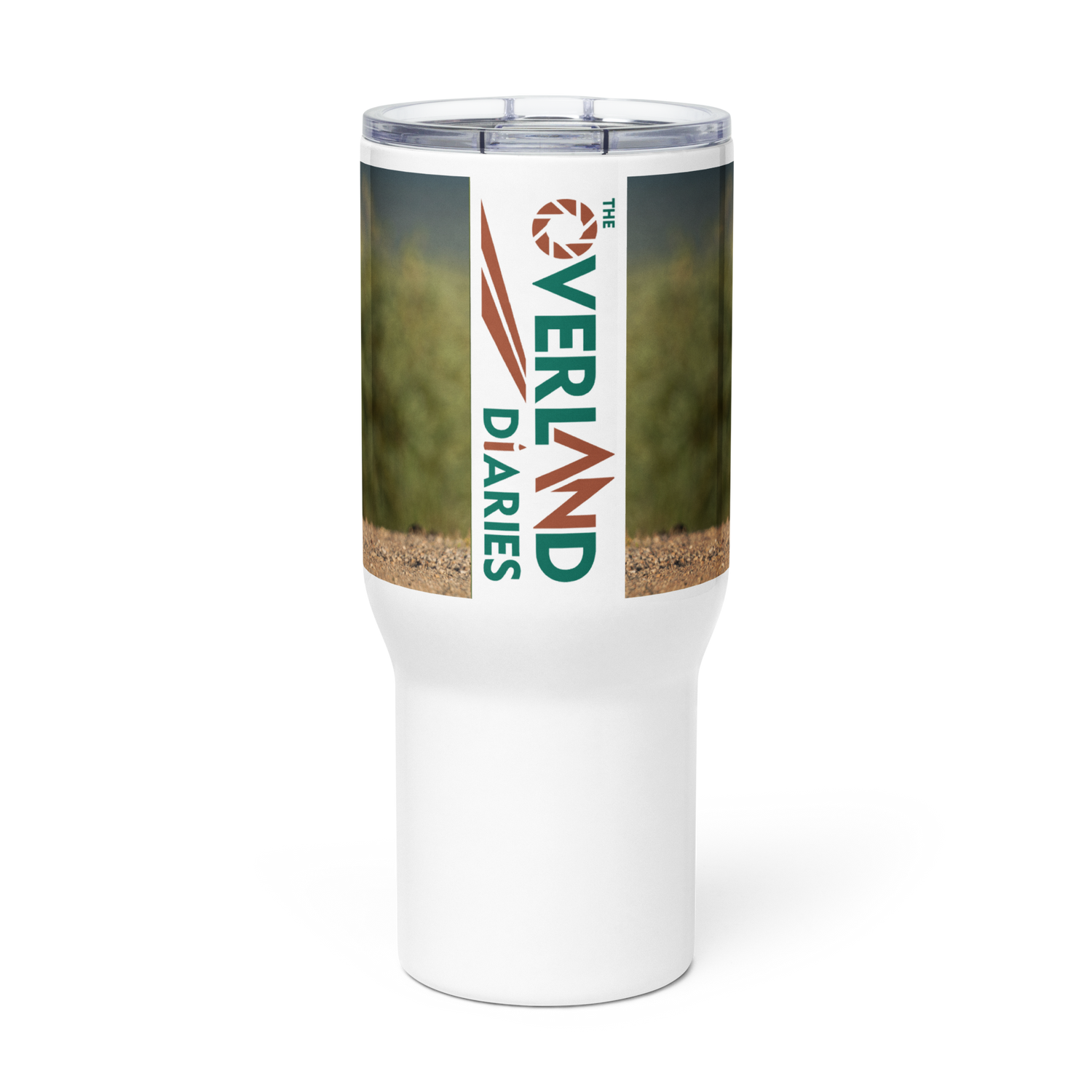 Sage Grouse Travel mug with a handle