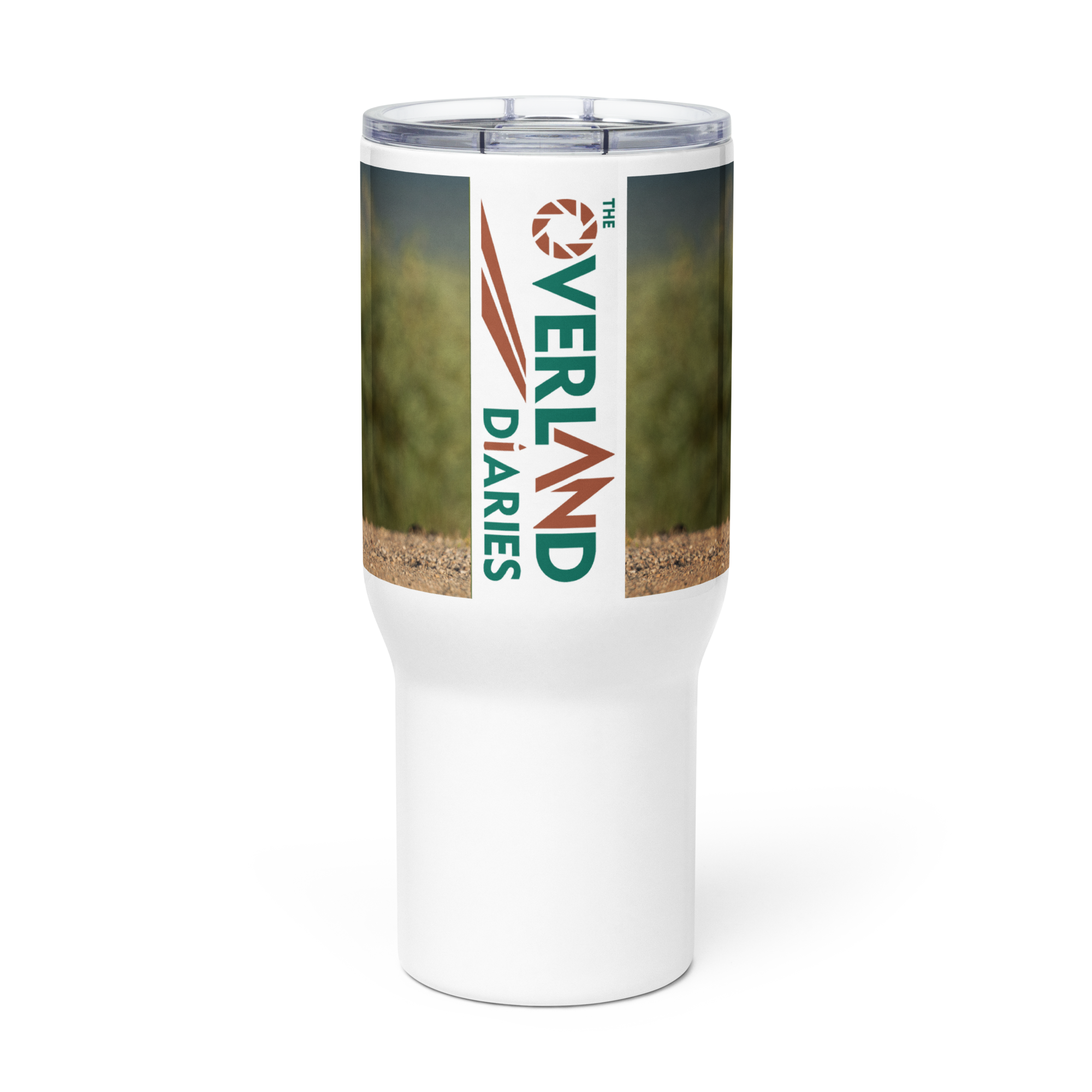 Sage Grouse Travel mug with a handle