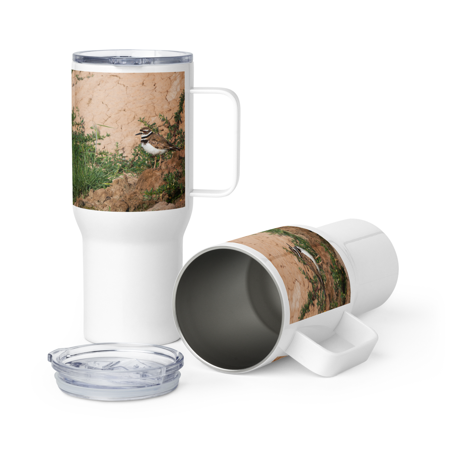 Killdeer Travel mug with a handle