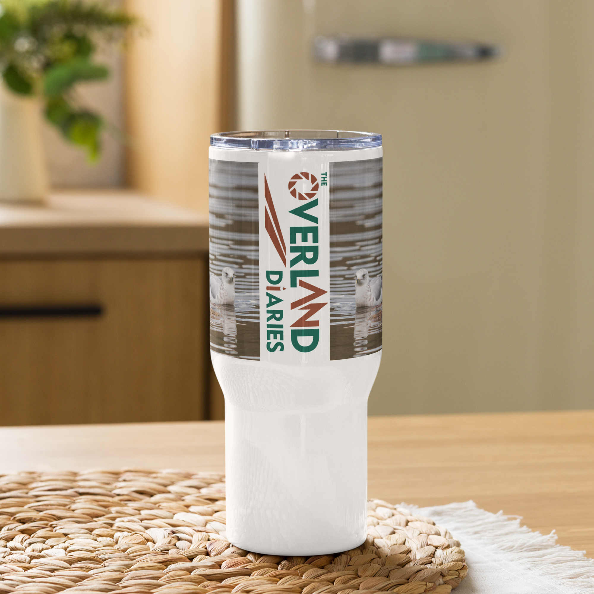 Ring Billed Gulls Travel mug with a handle