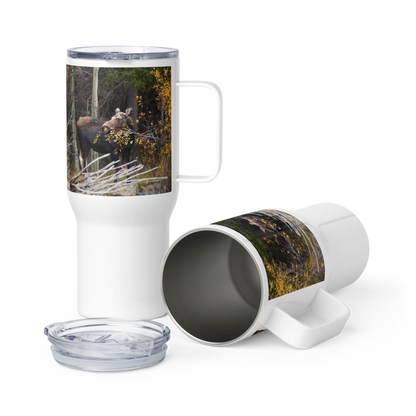 Moose Travel mug with a handle