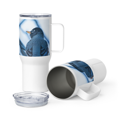 Robin Travel mug with a handle