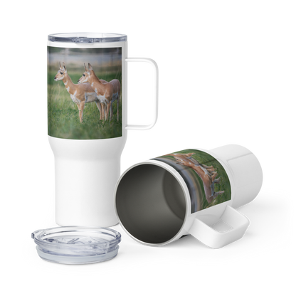 Pronghorn Travel mug with a handle