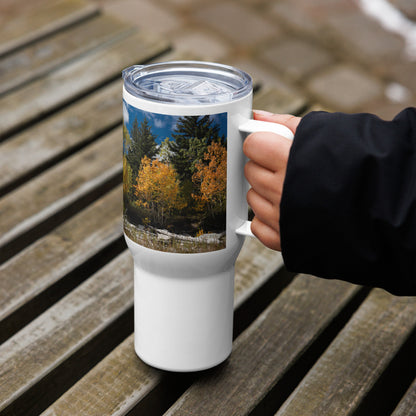 Fall Scenery Travel mug With a Handle