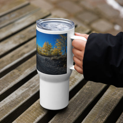 Fall Scenery Travel mug With a Handle