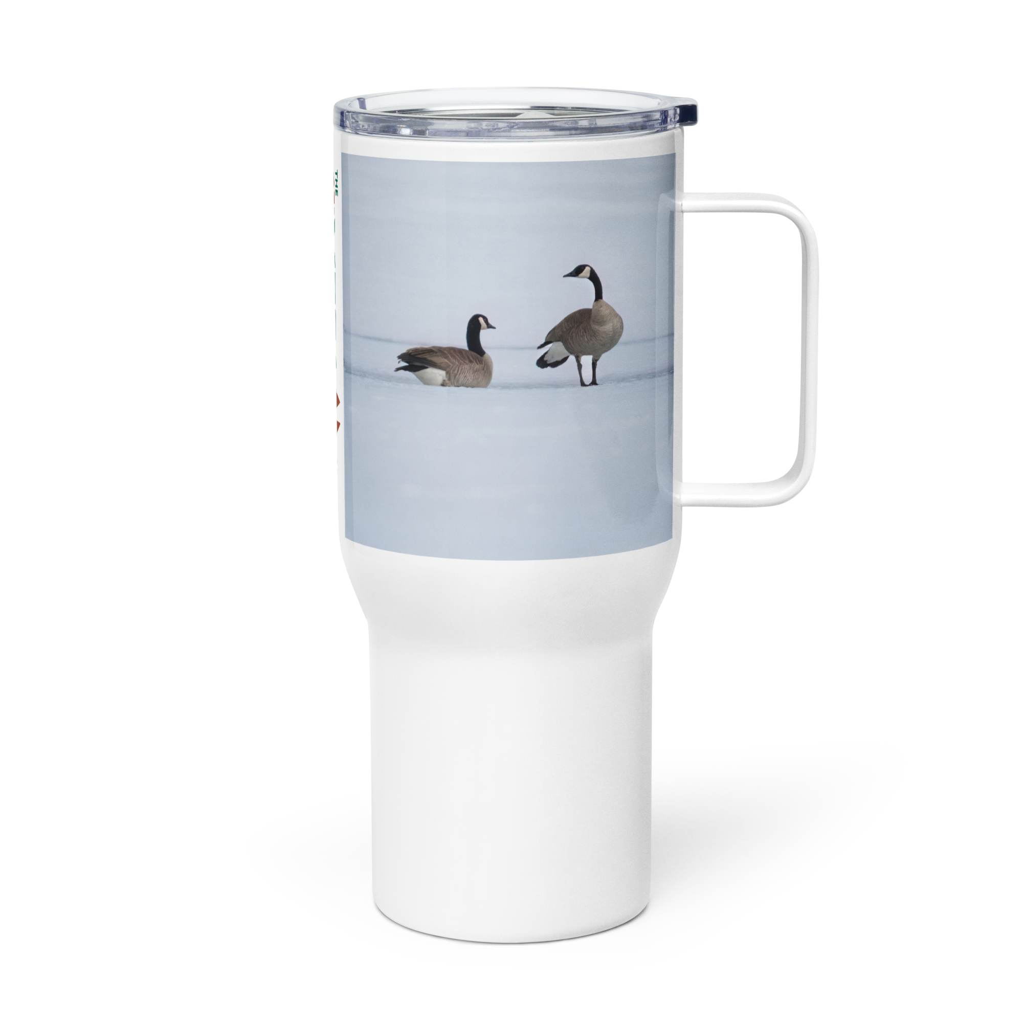 Canada Geese Travel mug with a handle