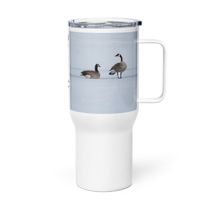 Canada Geese Travel mug with a handle