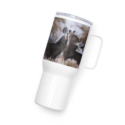 Cuddly Deer Travel mug with a handle